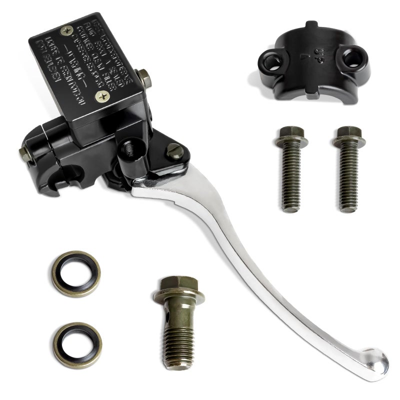 luxlead 7/8"" Brake Master Cylinder Kit Handlebar Front Right Side Brake Lever Compatible with ATV Banshee Yamaha Grizzly Kodiak Raptor Timberwolf Wolverine YFZ450